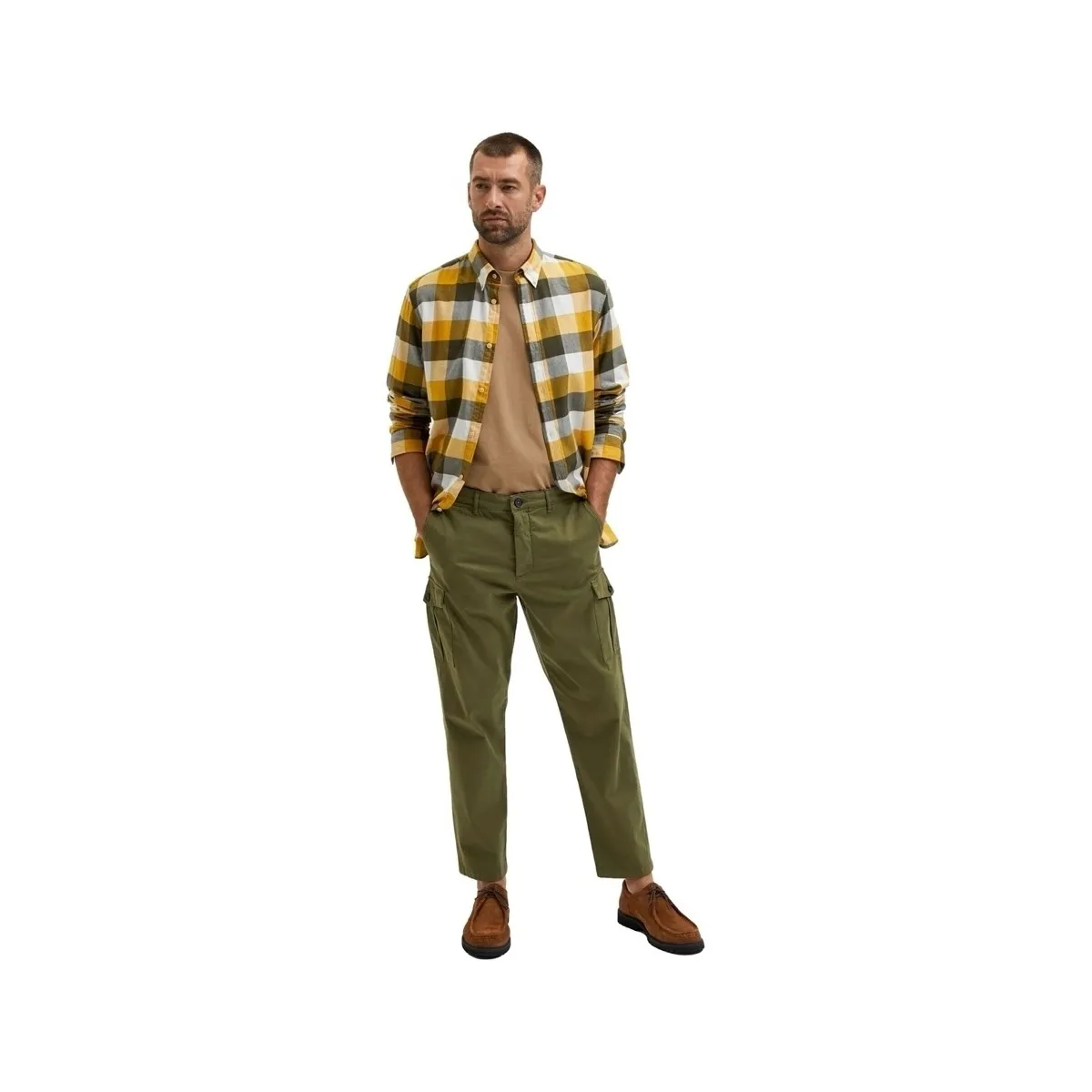 NOOS SLIM TAPERED WICK CARGO PANTS  WINTER MOSS