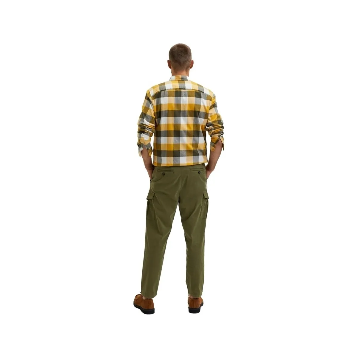 NOOS SLIM TAPERED WICK CARGO PANTS  WINTER MOSS