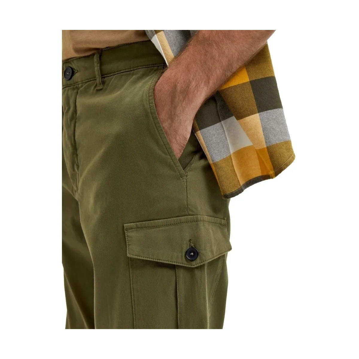 NOOS SLIM TAPERED WICK CARGO PANTS  WINTER MOSS
