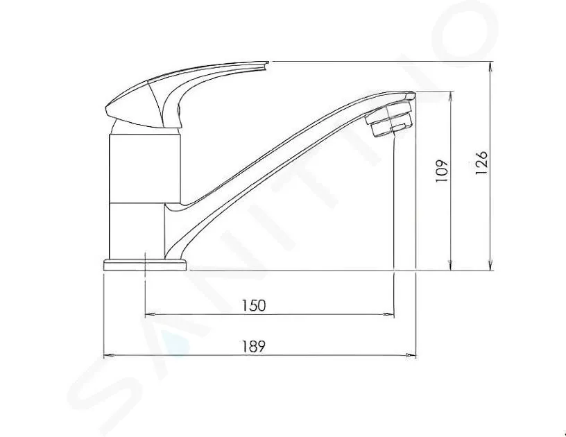 NOVASERVIS METALIA ECO+  GRIFO DE FREGADERO ECO+, CROMO 57096,0E