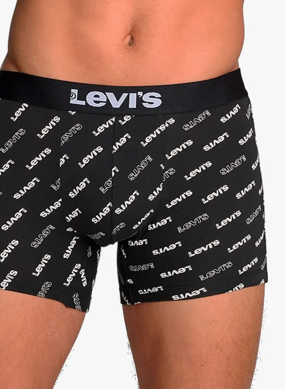 Pack 2 Boxers Levi´s en negro con logo de la marca