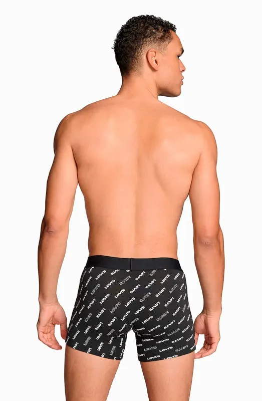 Pack 2 Boxers Levi´s en negro con logo de la marca
