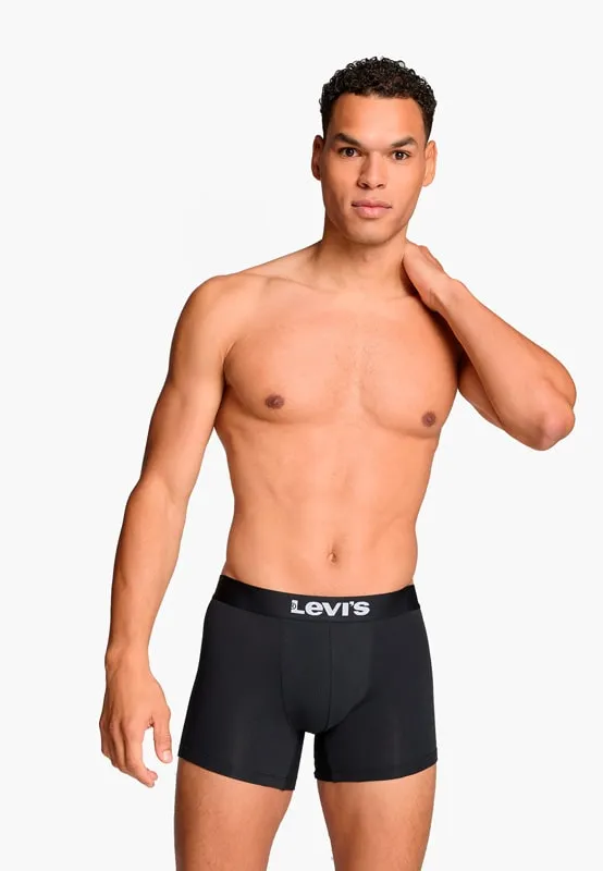 Pack 2 Boxers Levi´s en negro con logo de la marca