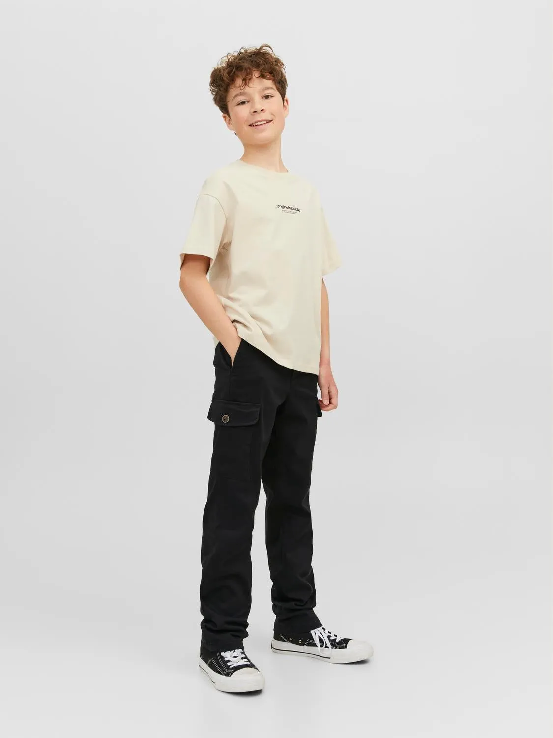 Pantalones cargo Junior | Negro | Jack & Jones®