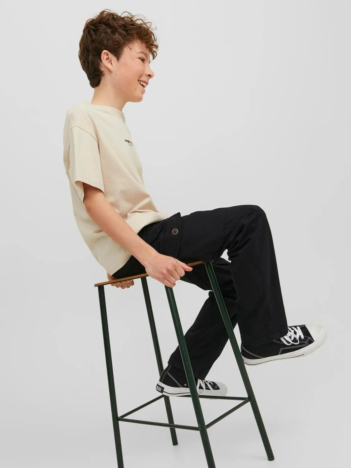 Pantalones cargo Junior | Negro | Jack & Jones®