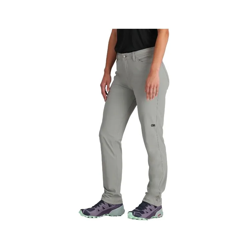 Pantalones de escalada para mujer Outdoor Research FERROSI PANTS REGULAR WM (Light Pewter)