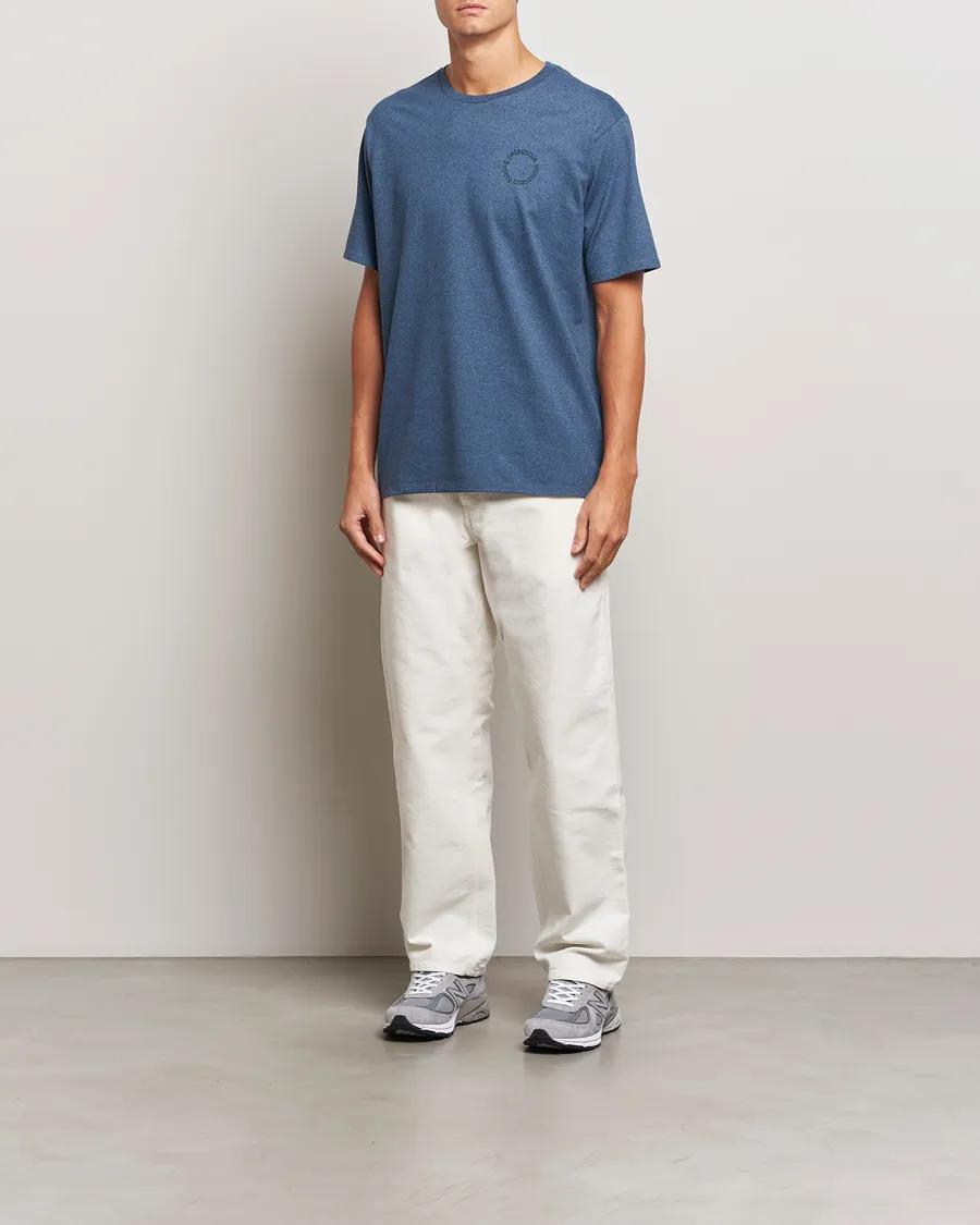 PATAGONIA SPOKE STENCIL RESPONSIBILI TSHIRT UTILITY BLUE