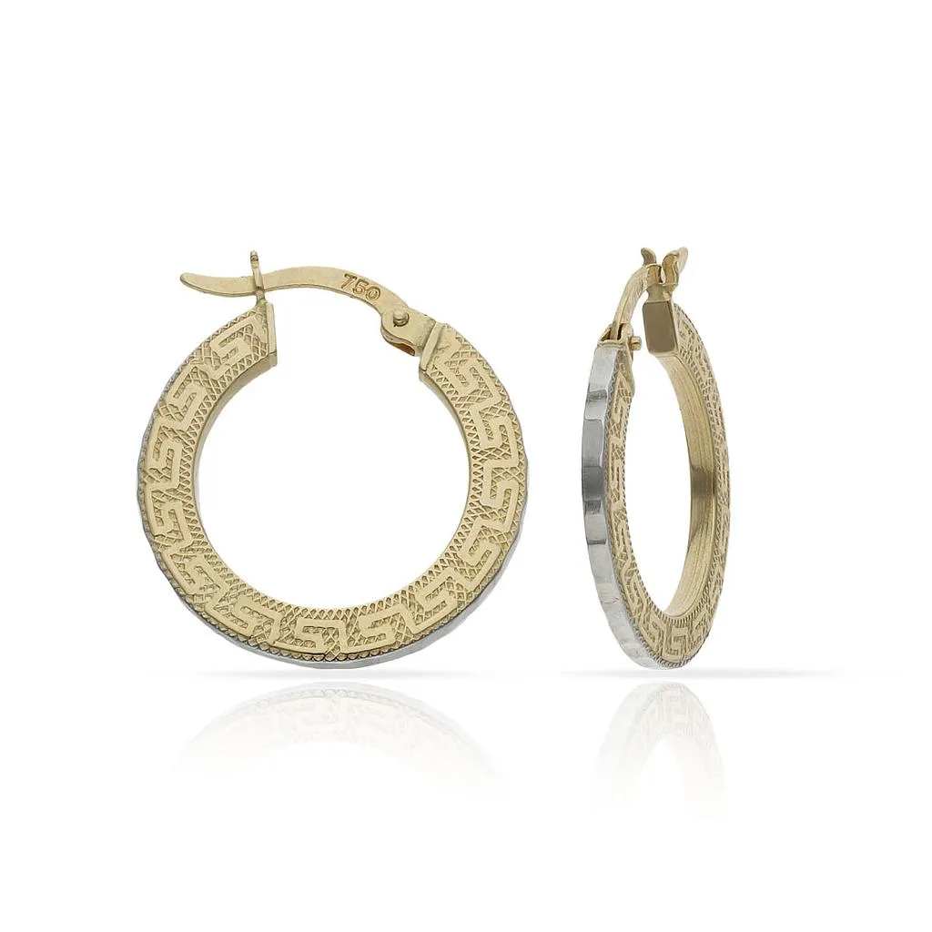 Pendientes Aro Oro Bicolor 15 mm.
