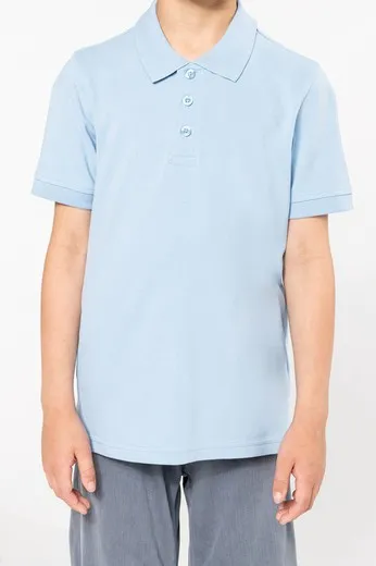 POLO MANGA CORTA NIÑOS  LAVABLE A 60º