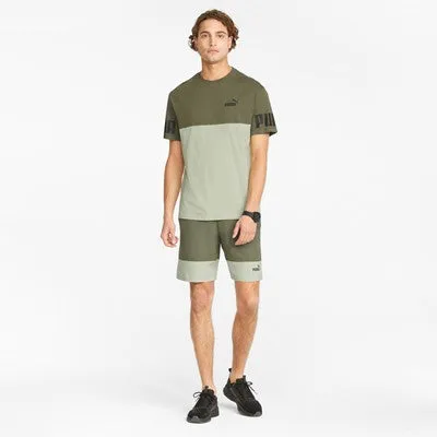 Puma Bermuda hombre PUMA POWER COLORBLOC 848819 32 kaki