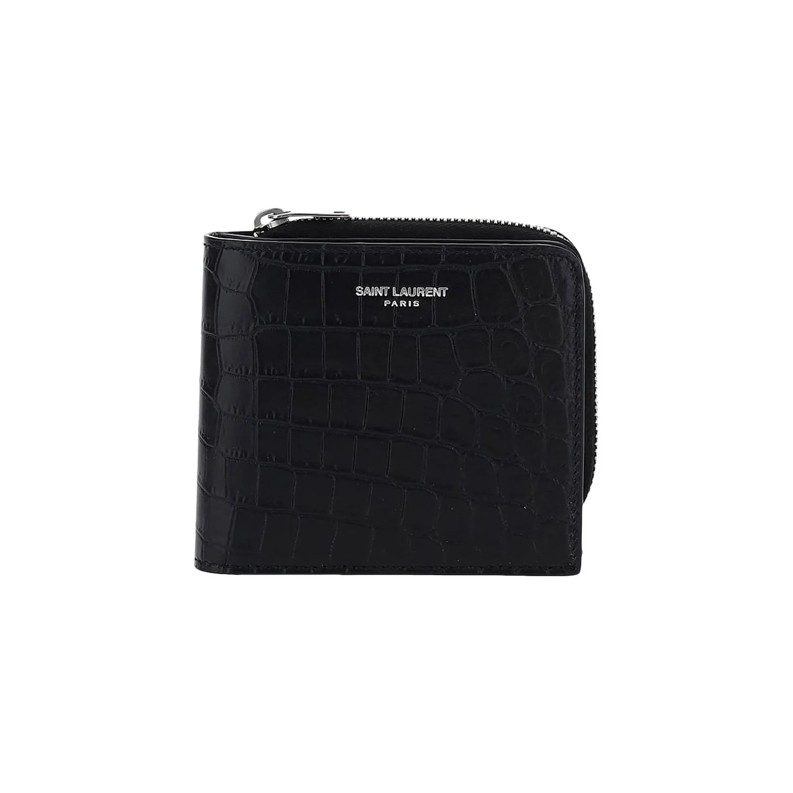 Saint Laurent Embossed Zipped Wallet