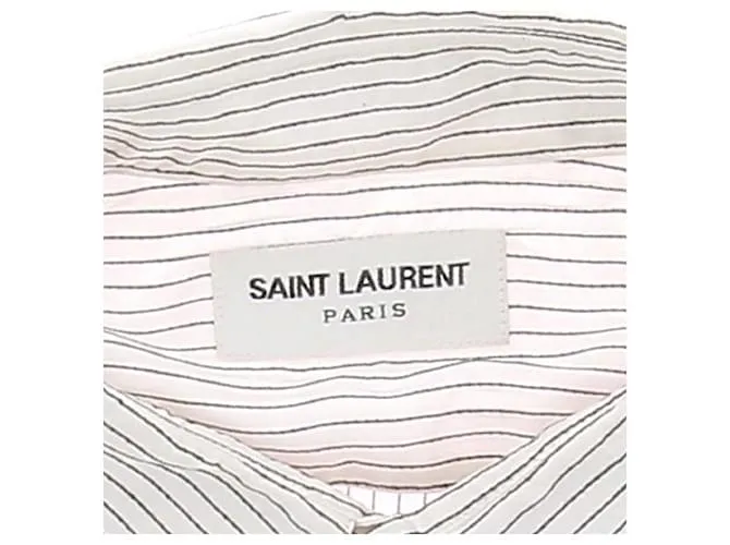 SAINT LAURENT Tops T.FR 40 Algodón Blanco 