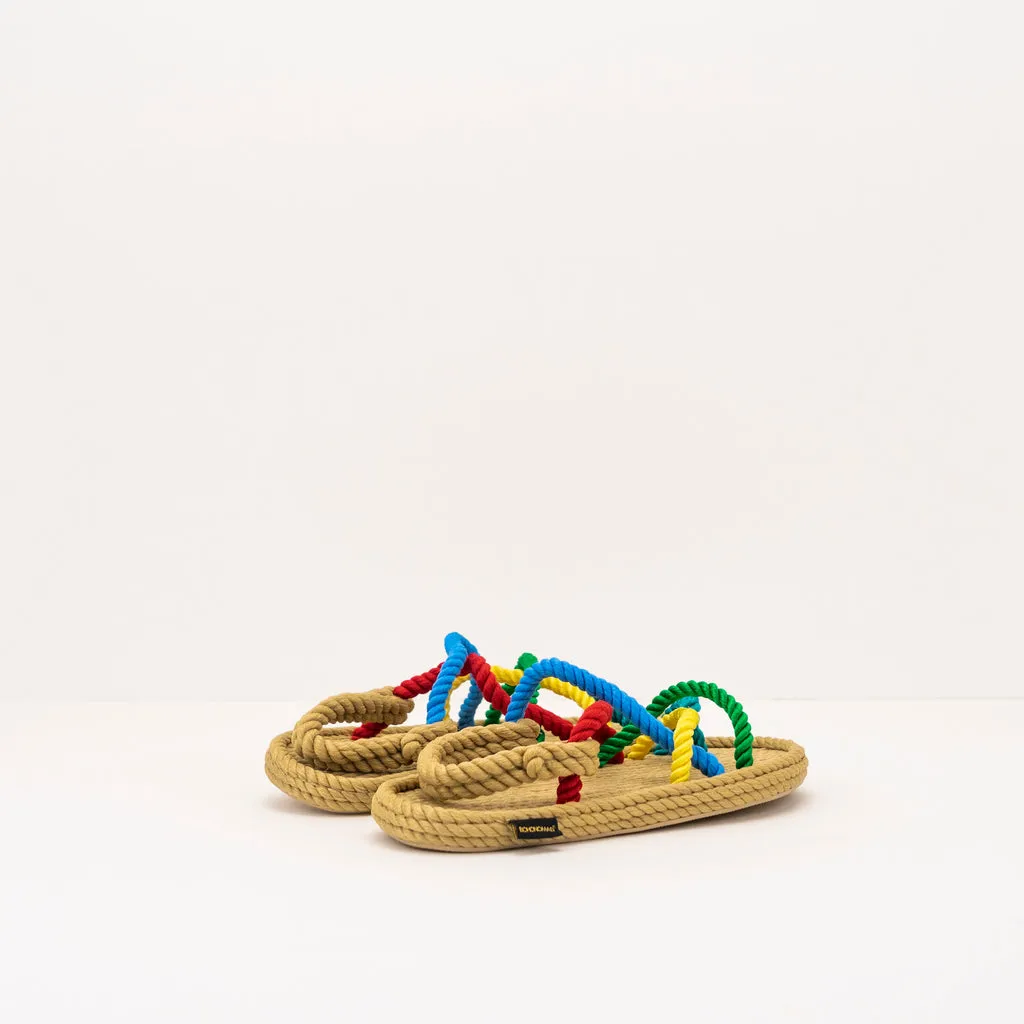 SANDALIA  BOHONOMAD  IBIZA BEIGE MULTICOLOR