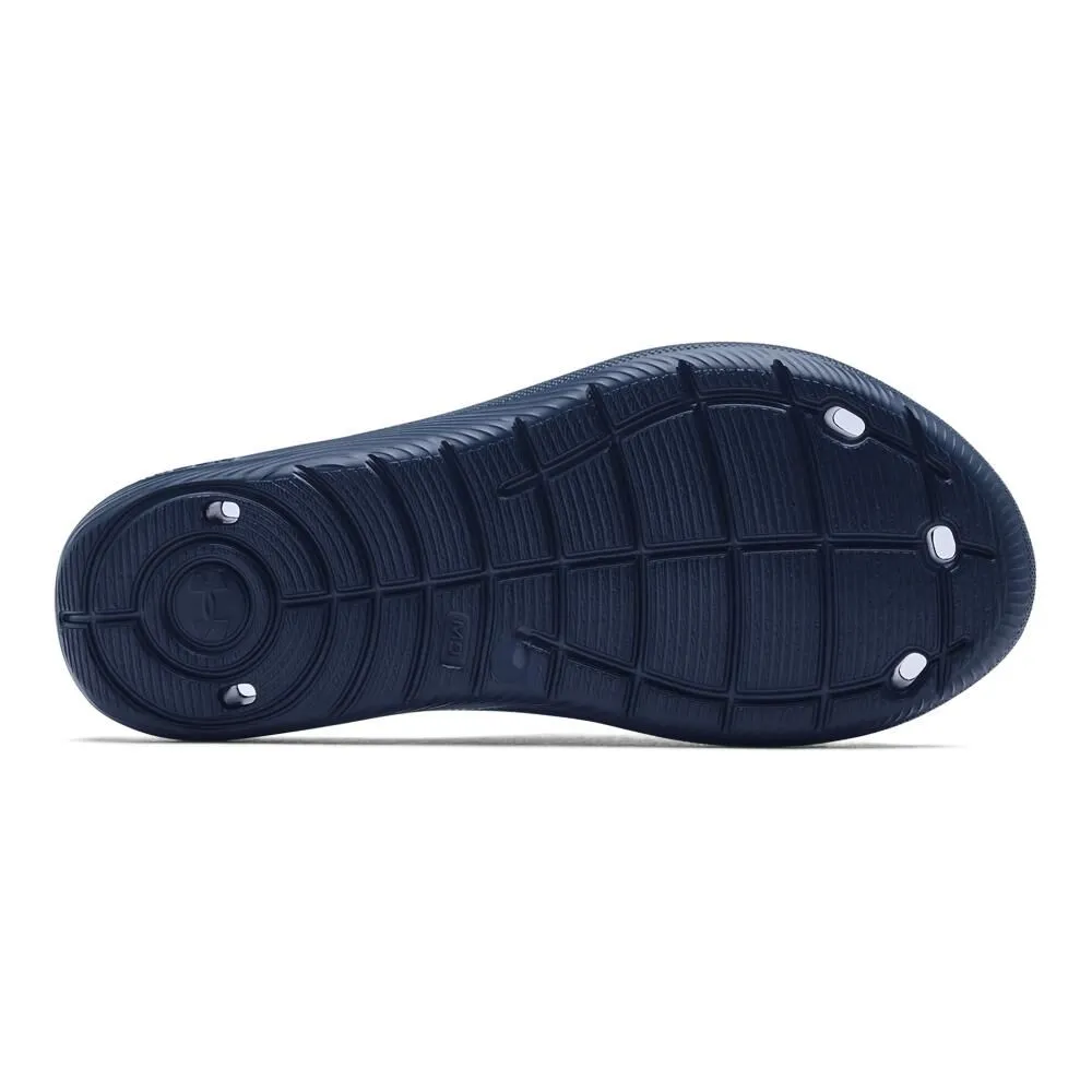 Sandalia Slide Hombre Under Armour Locker Iv Blanco