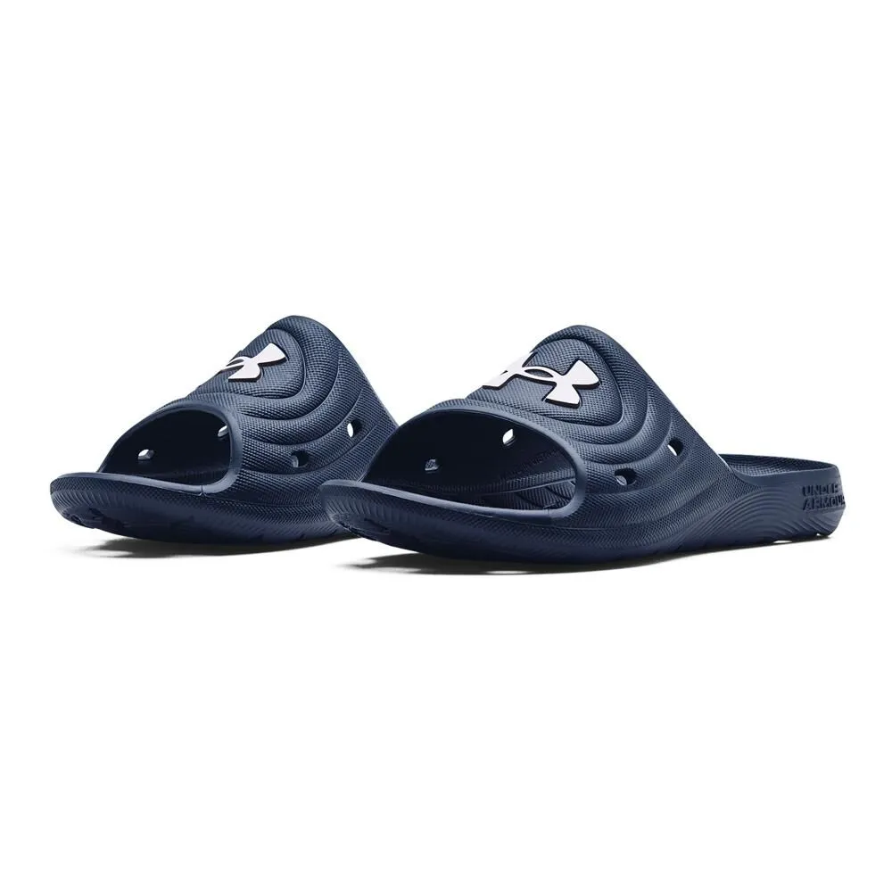 Sandalia Slide Hombre Under Armour Locker Iv Blanco