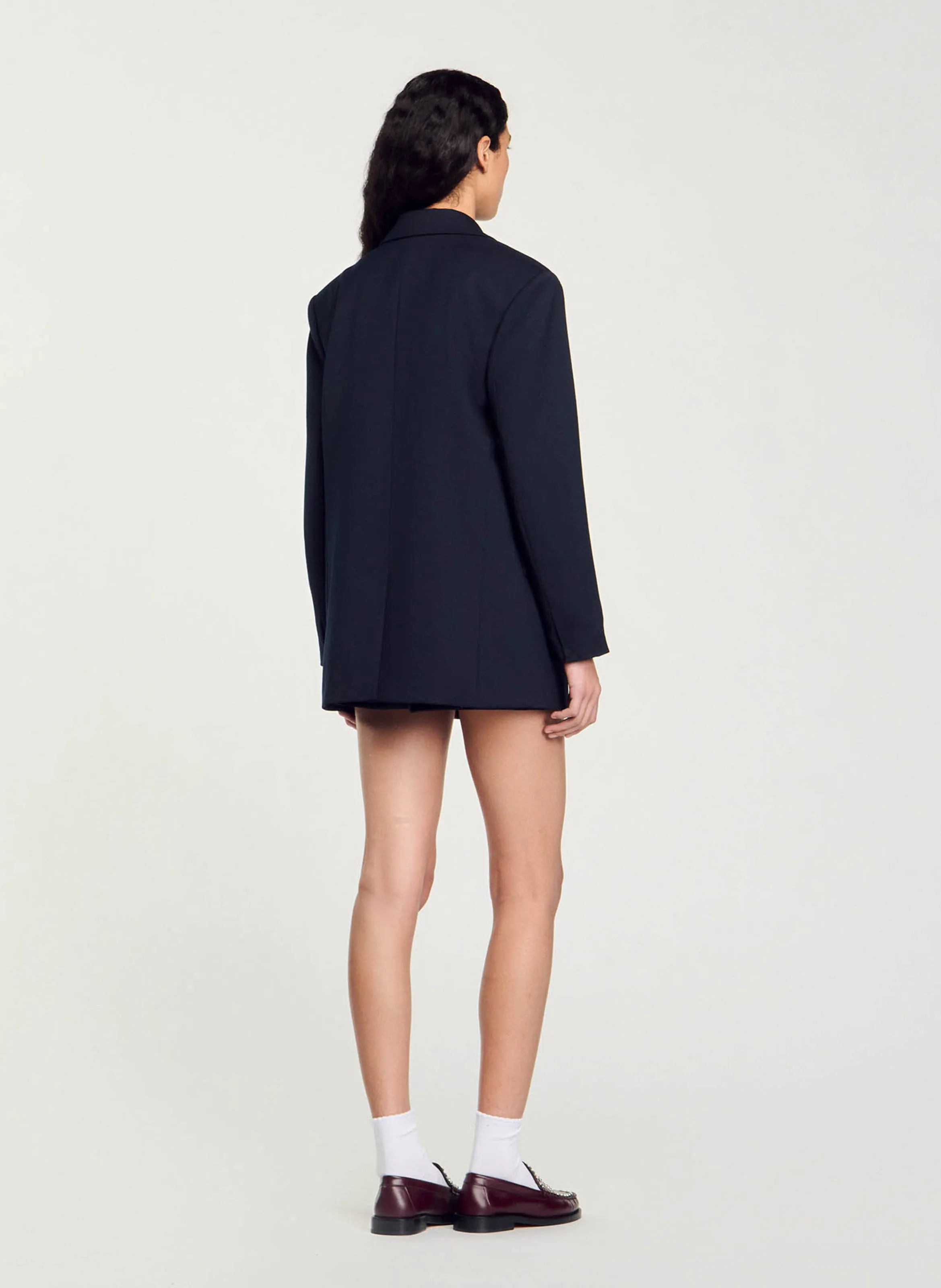 SANDRO Chaqueta sastre oversize en azul
