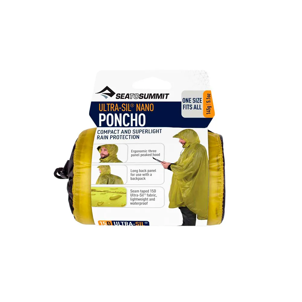 SEA TO SUMMIT ULTRASIL NANO PONCHO LIMA  PONCHO IMPERMEABLE