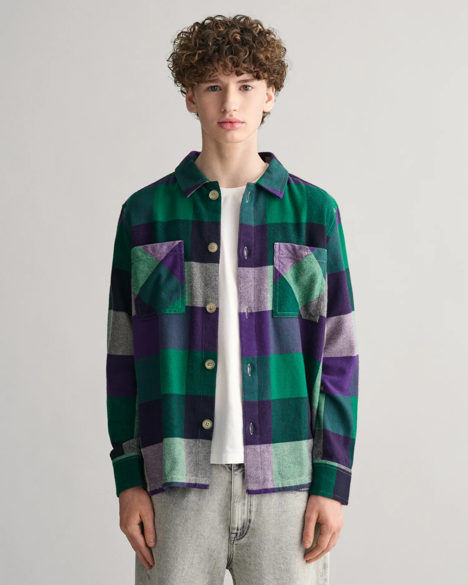 Sobrecamisa de cuadros Shield Teens