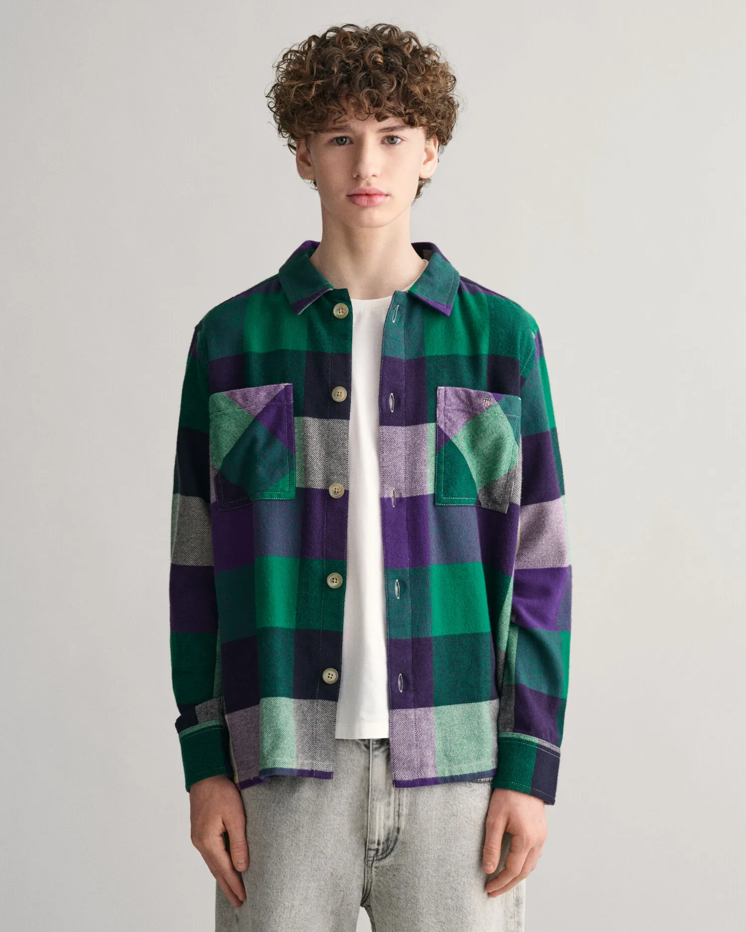 Sobrecamisa de cuadros Shield Teens