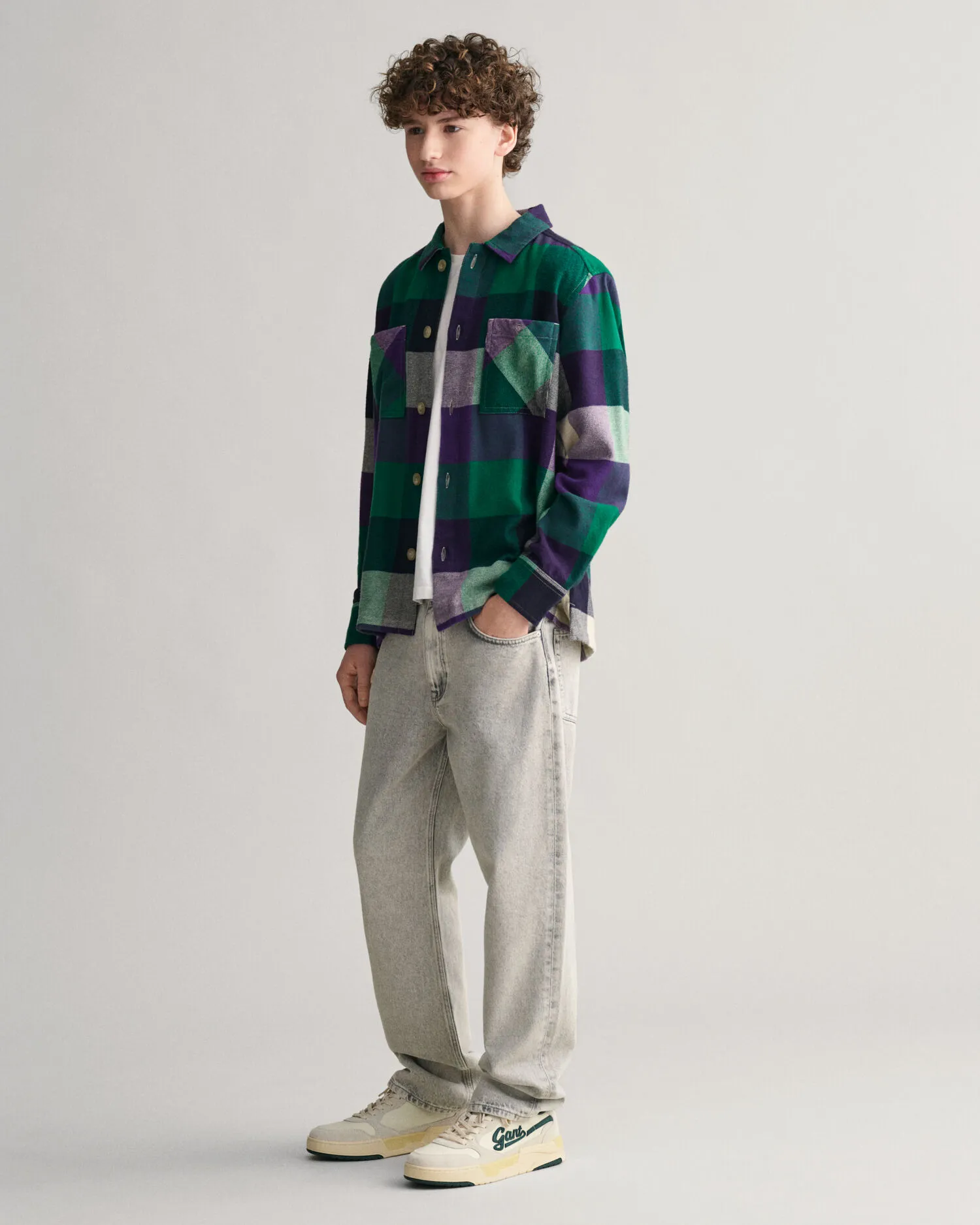 Sobrecamisa de cuadros Shield Teens