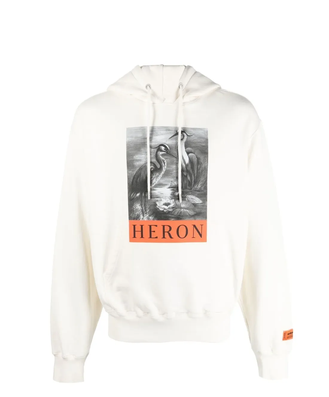 SUDADERA CAPUCHA HALFTONE BLANCA
