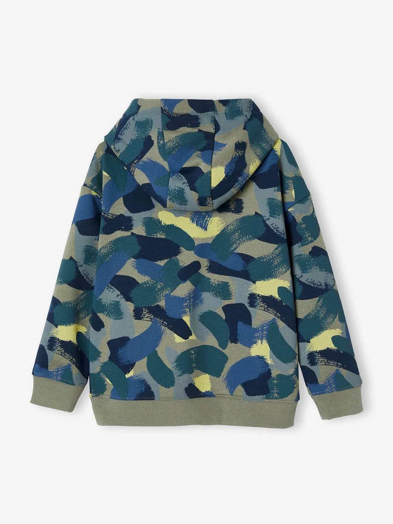 Sudadera con efecto camuflaje y capucha para niño