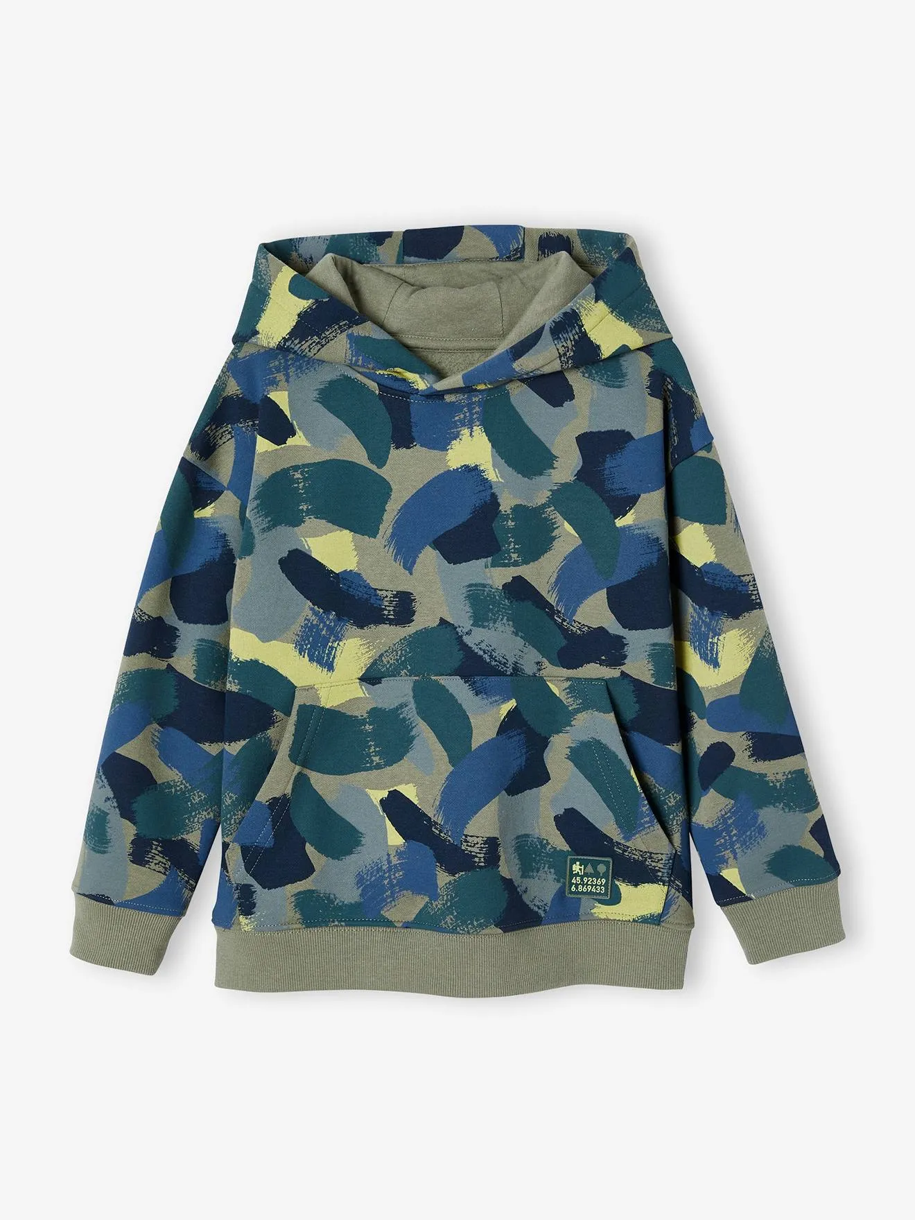 Sudadera con efecto camuflaje y capucha para niño