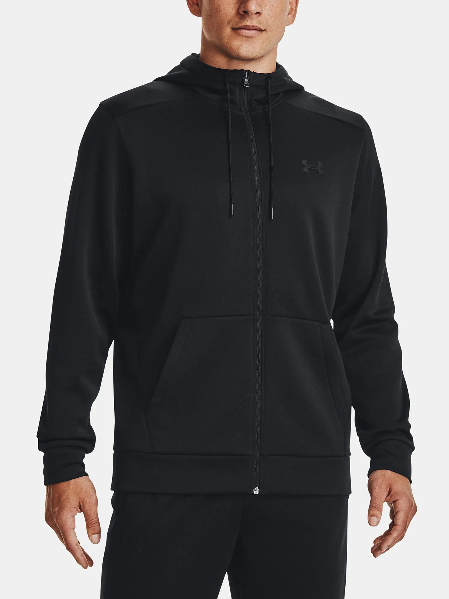 SUDADERA UNDER ARMOUR ARMOUR FLEECE ZIP  BLACK  MEN´S