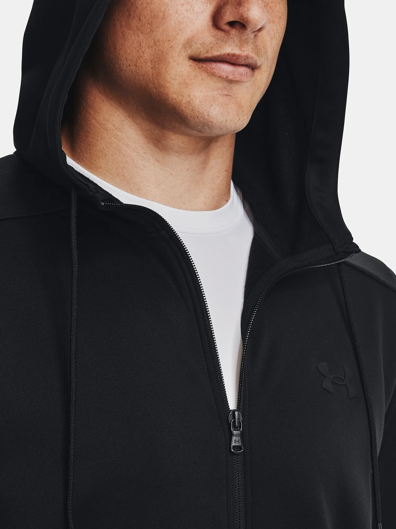 SUDADERA UNDER ARMOUR ARMOUR FLEECE ZIP  BLACK  MEN´S