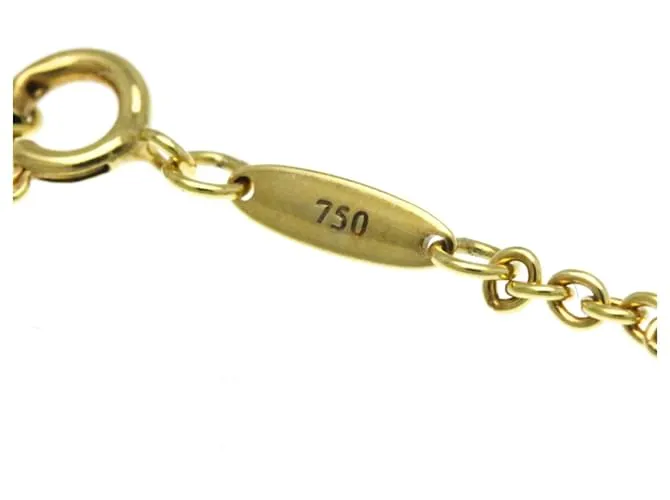 Tiffany & Co Collar Lariat de Perlas Open Heart de Tiffany Dorado 
