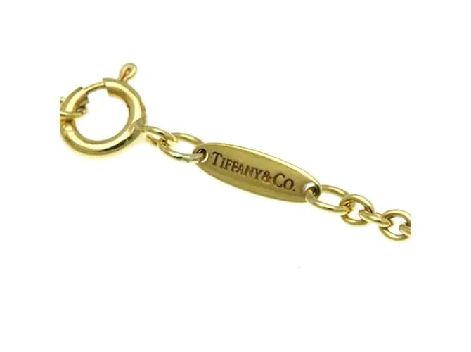 Tiffany & Co Collar Lariat de Perlas Open Heart de Tiffany Dorado 
