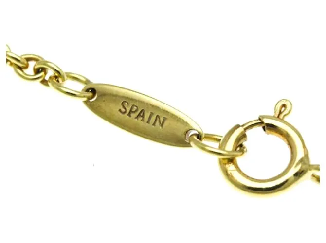 Tiffany & Co Collar Lariat de Perlas Open Heart de Tiffany Dorado 