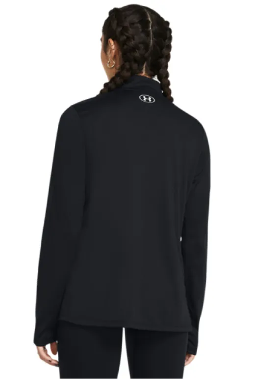UNDER ARMOUR TECH 1/2 ZIP SOLID BLACK