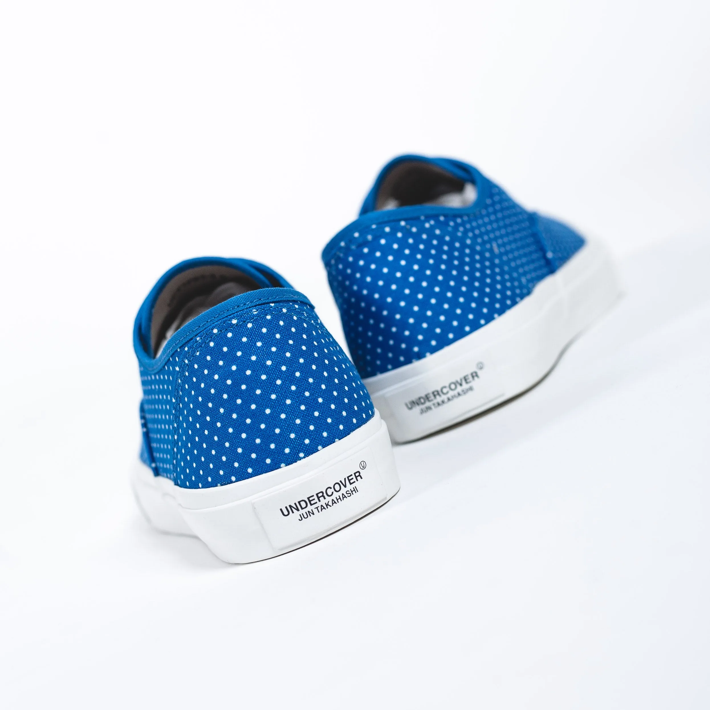 Undercover Polka Dot Printed Blue Sneakers