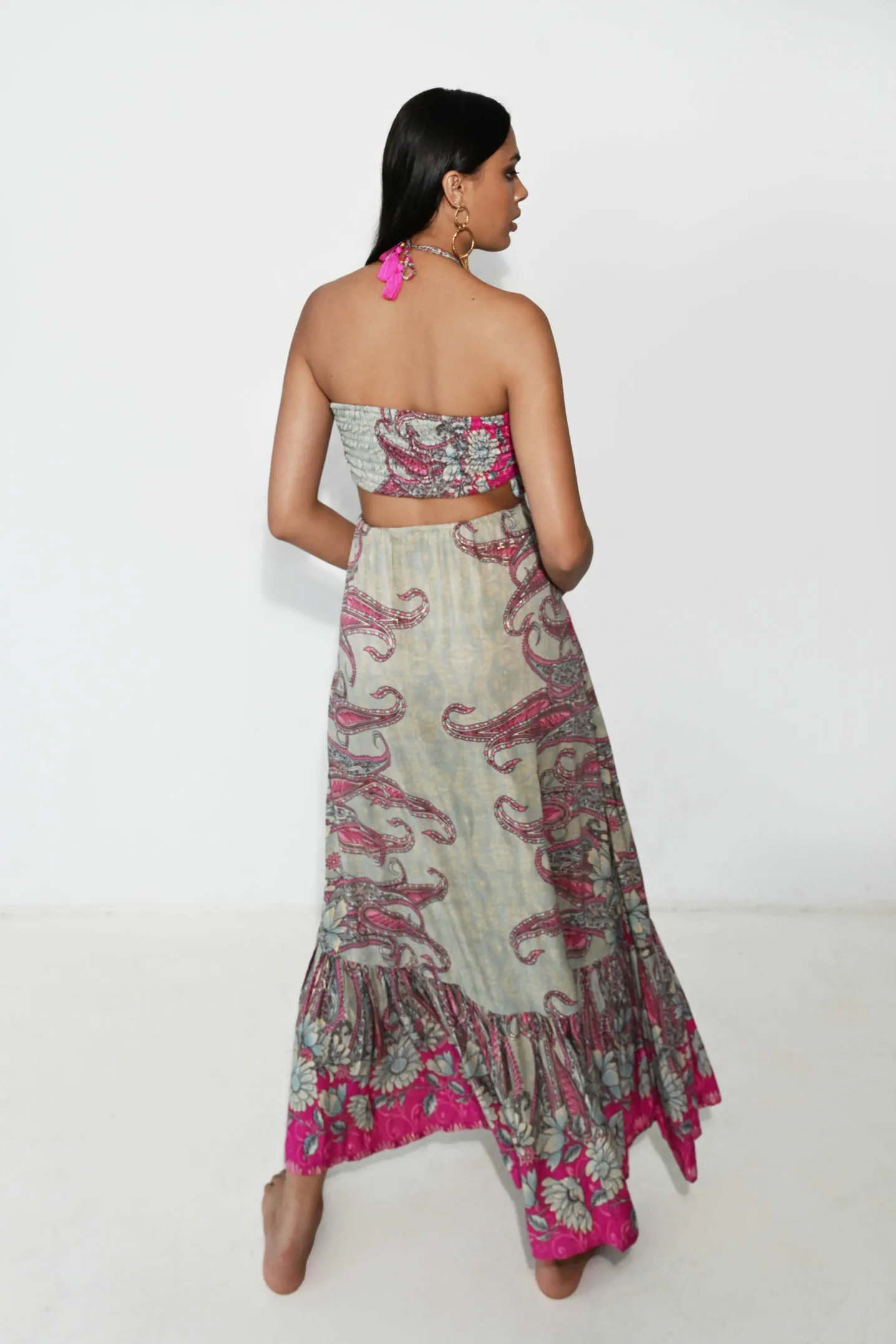 Vestido largo Aspen Azul