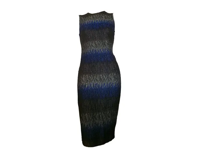 Vestido Plein Sud Negro Azul Gris 