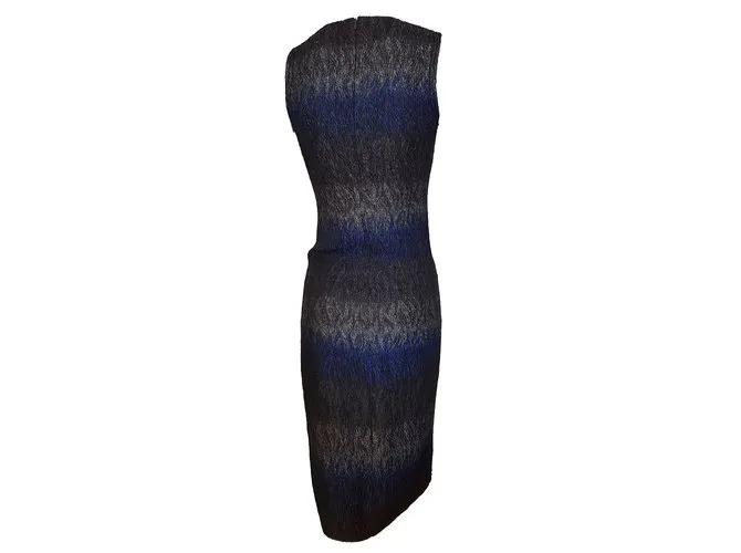 Vestido Plein Sud Negro Azul Gris 
