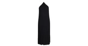 Vestido Reformation Damaris en Viscosa Negro y Marfil 