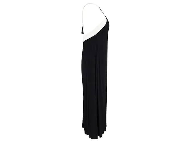 Vestido Reformation Damaris en Viscosa Negro y Marfil 