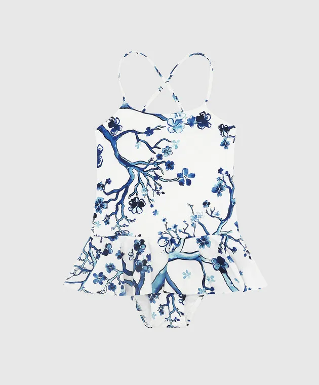 Vilebrequin Grilly children's swimsuit in ruffle print