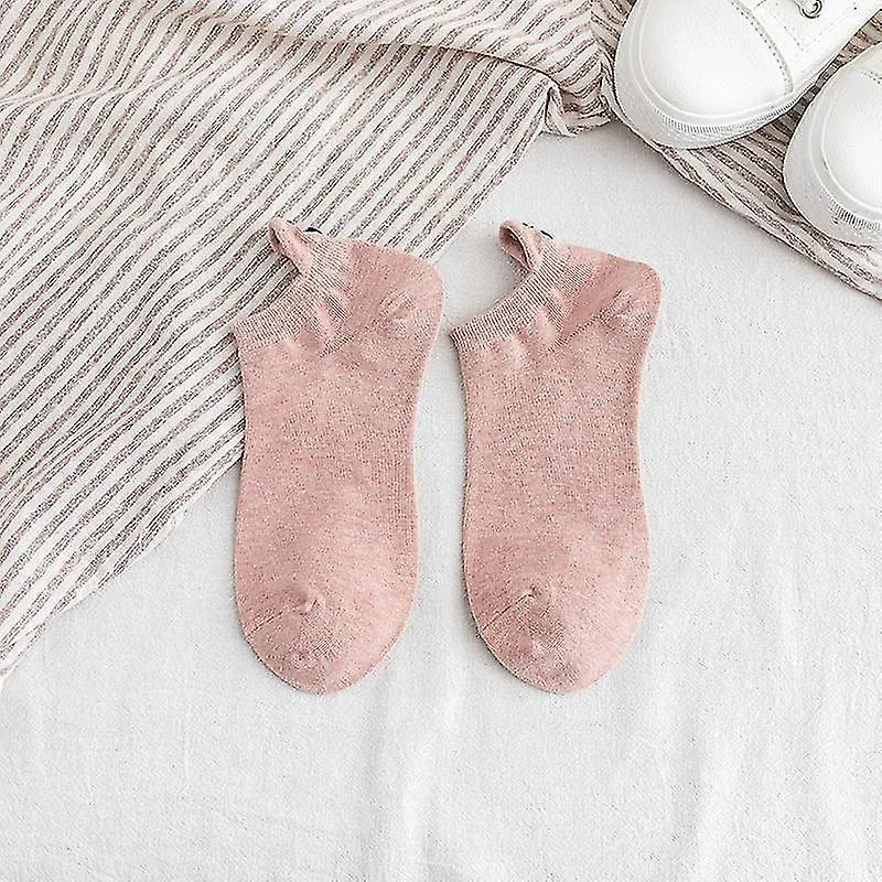 Wabjtam 10 pares calcetines de dibujos animados bordados Casual Funny Boat Socks Ankle Low Cut Socks