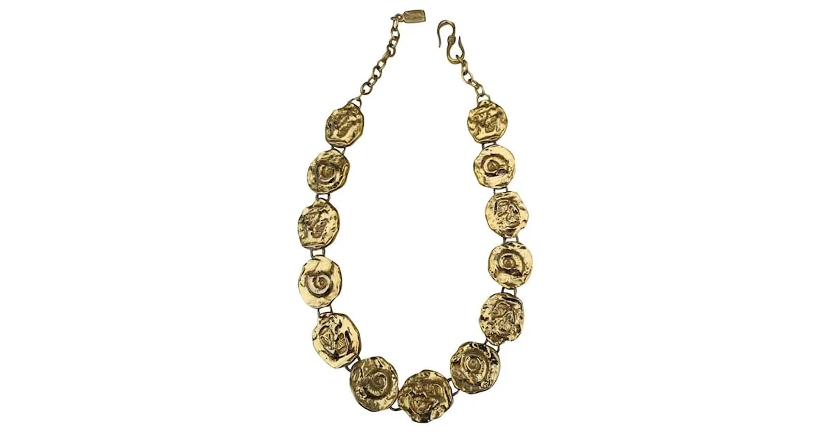 Yves Saint Laurent Collares Dorado 