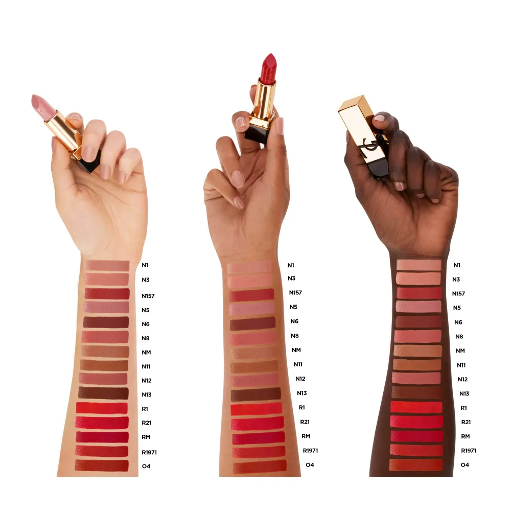 YVES SAINT LAURENT ROUGE PUR COUTURE LABIAL ACABADO SATINADO EN   R4 ROUGE EXTRAVAGANCE