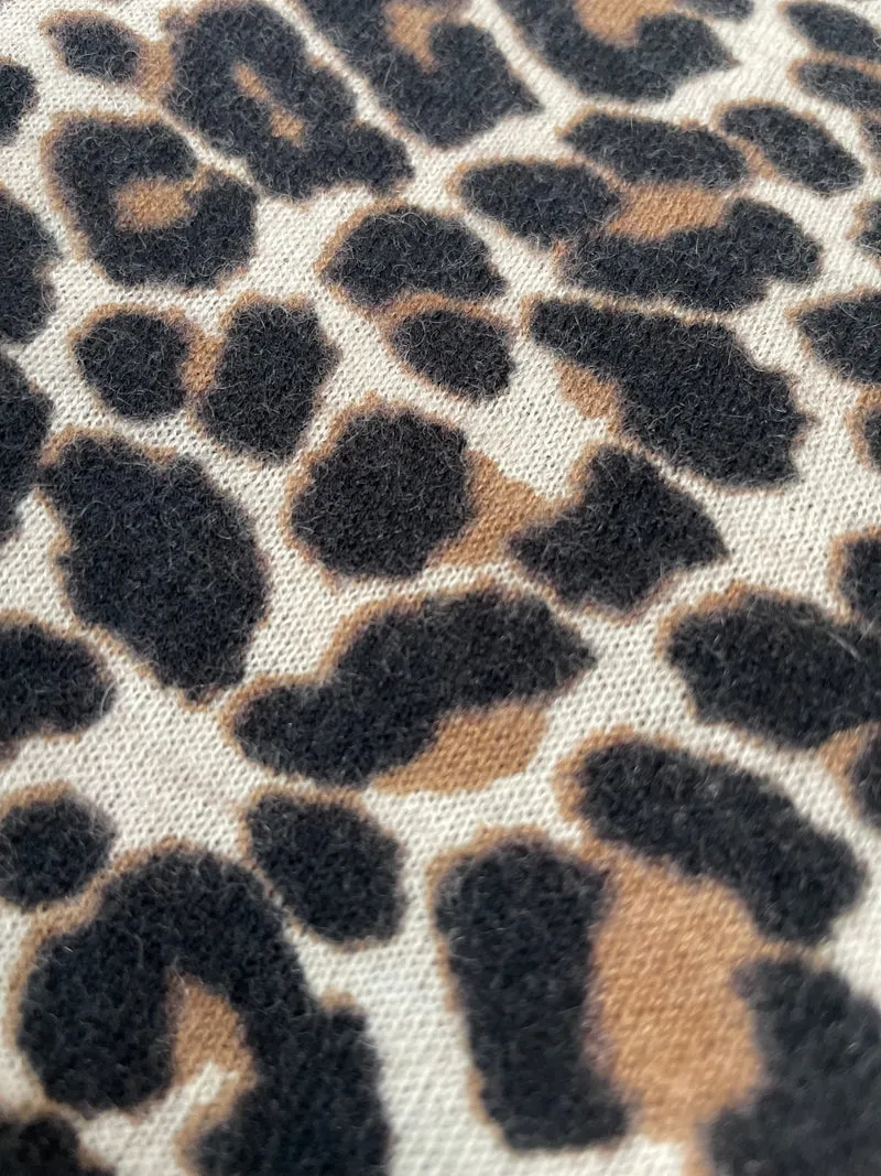 ZADIG & VOLTAIRE Polera Cashmere Animal Print