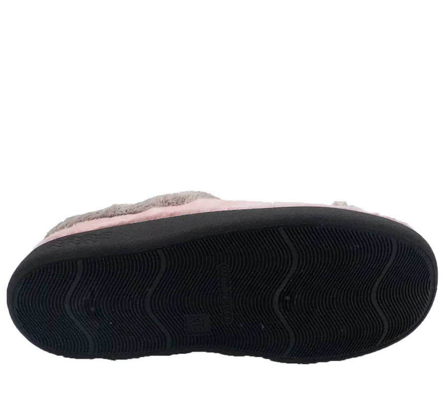 ZAPATILLA CANO CONFORT 2686 CASA PARA MUJER CÓMODA CHINELA DESCALZA PELUCHE ROSA PLANTILLA EXTRAÍBLE SUPERCONFORT 27925