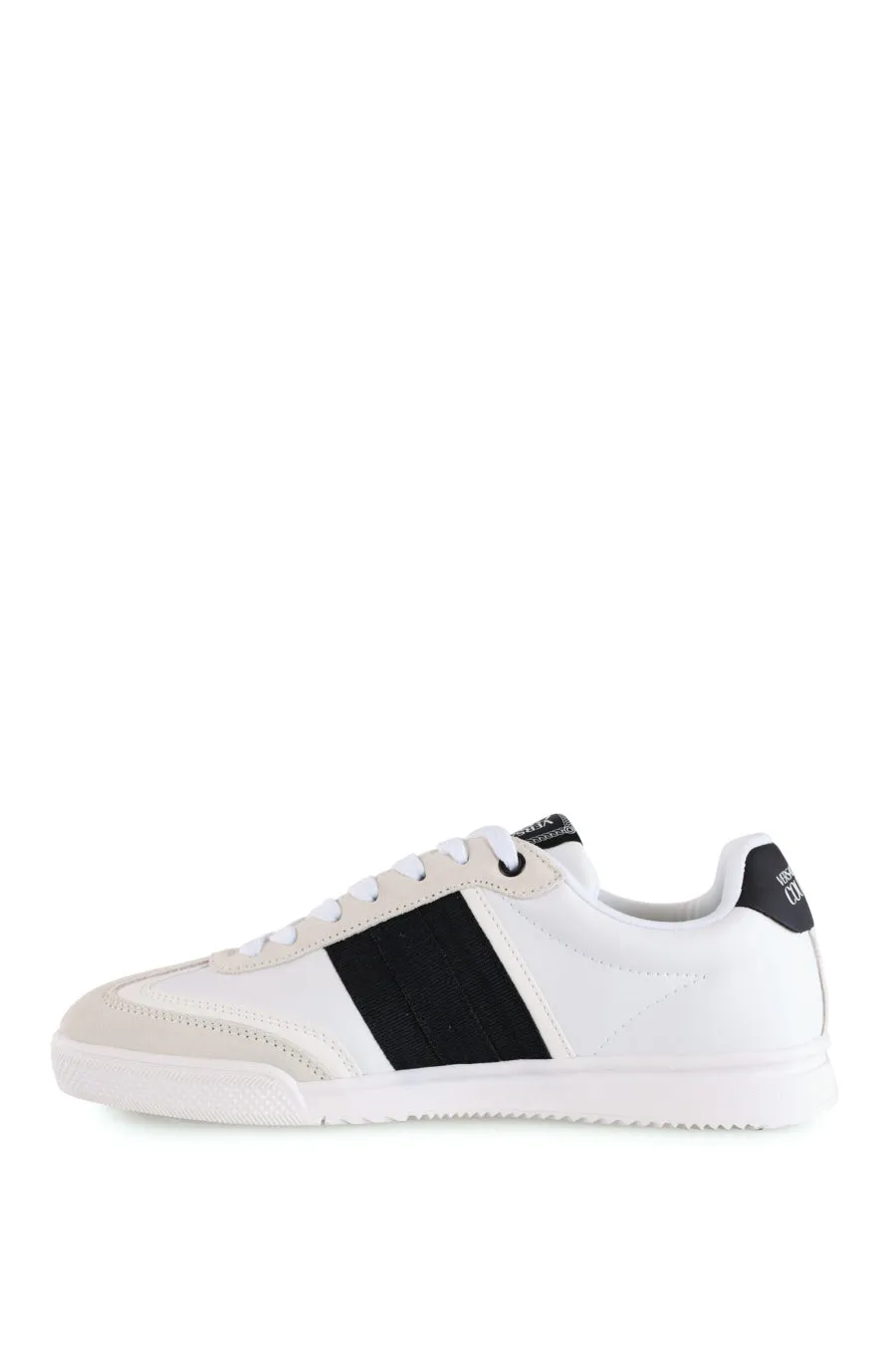 Zapatillas blancas con cordones y logotipo