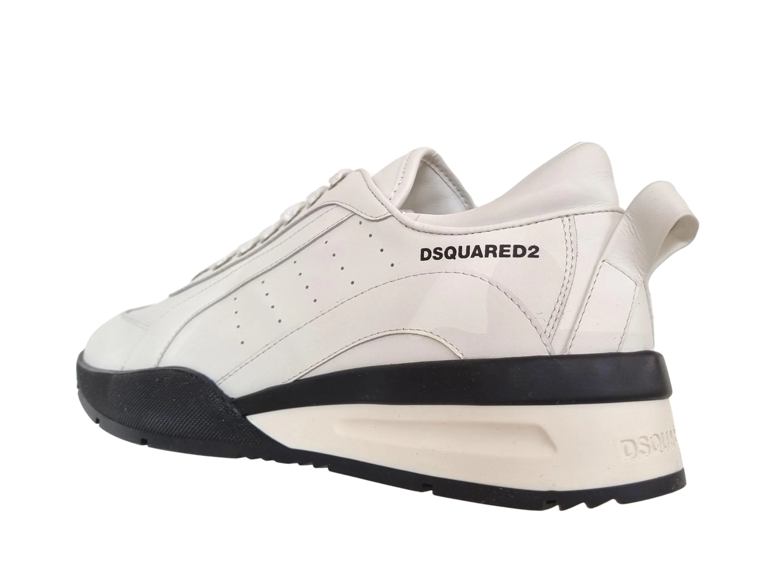 ZAPATILLAS DE HOMBRE DSQUARED2 1062 ORIGINAL ZAPATILLAS BLANCASNEGRAS