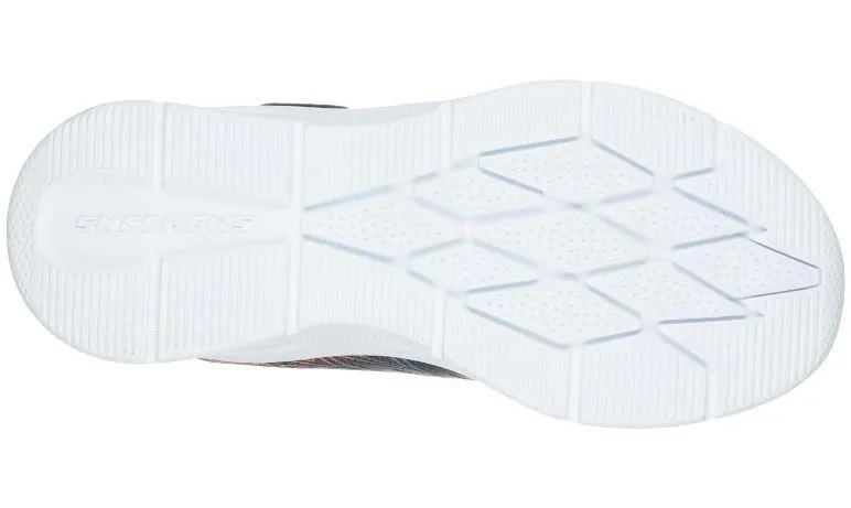 ZAPATILLAS SKECHERS MICROSPECTEXLOR VELCRO NIñOS GRIS/AZUL
