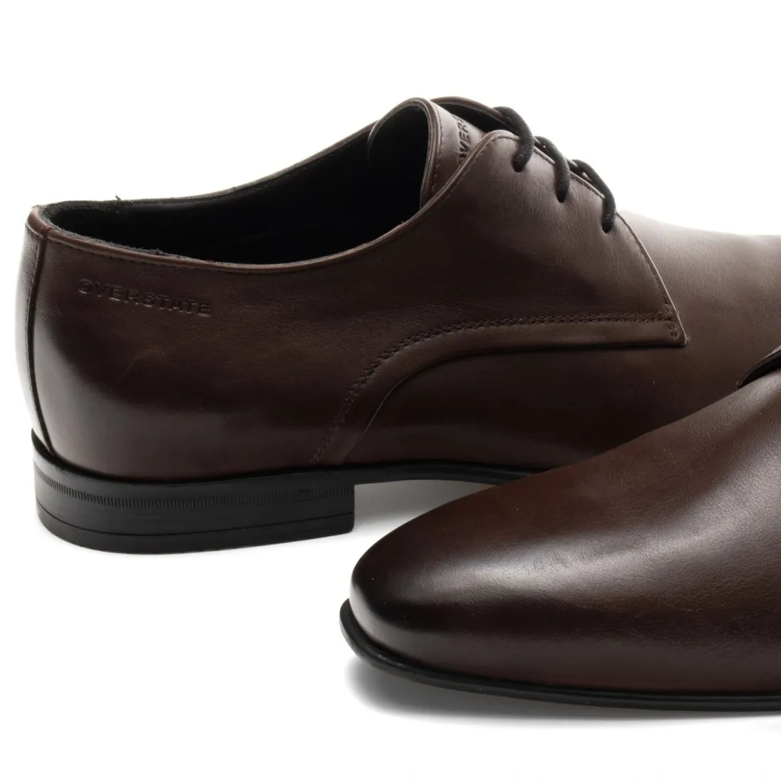 Zapatos Formales En Cuero Con Cordones  Overstate